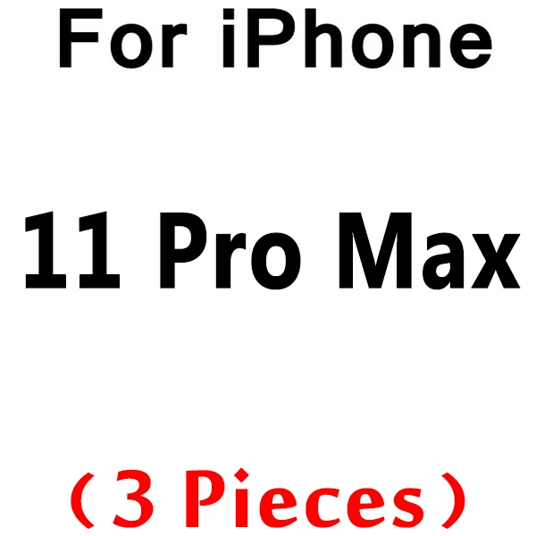 3 шт 0,26 мм закаленное стекло для iPhone 11 Pro X XR 8 7 6 6s стекло протектор экрана для iPhone 11 7 8 Plus XS Max защитное стекло - Цвет: for iPhone11 Pro Max