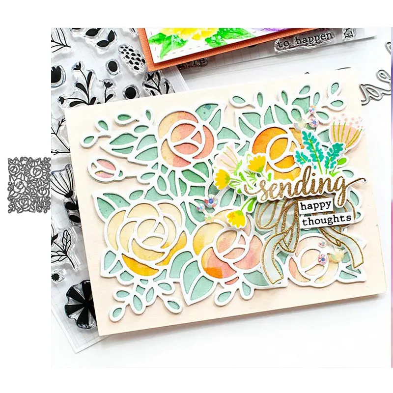 Металлические Вырубные штампы JC с красивыми цветами для скрапбукинга новинка