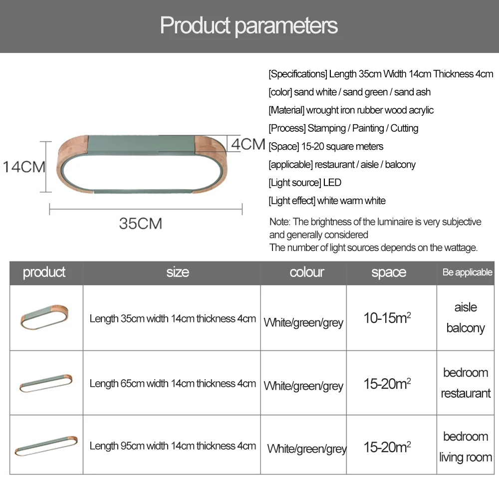 

Nordic LED Ceiling Light Aisle Lights Office Strip Lighting Round Corner Creative Simple Corridor Balcony wood