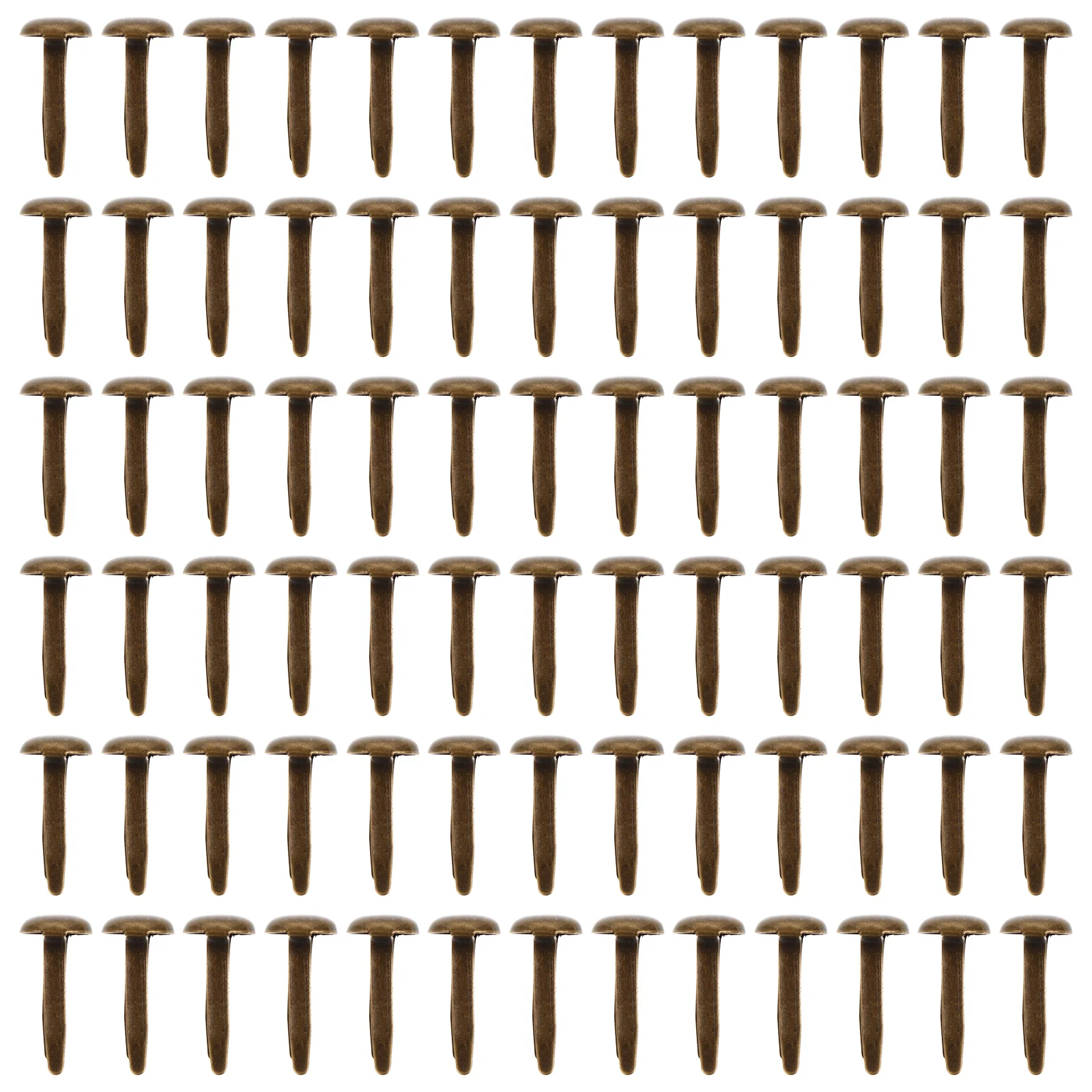 

200Pcs Mini Round Brads Safe Two-legged Horn Nails Children DIY Materials