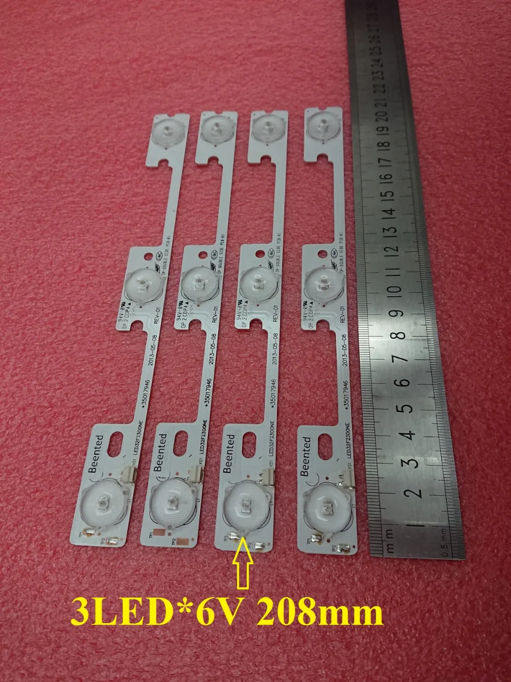 New 10set=40 PCS 3LED 6V 208mm LED backlight strip bar for KONKA LED32F2300NE LED32F2300FX 35017946 35017947 35017948 | Освещение