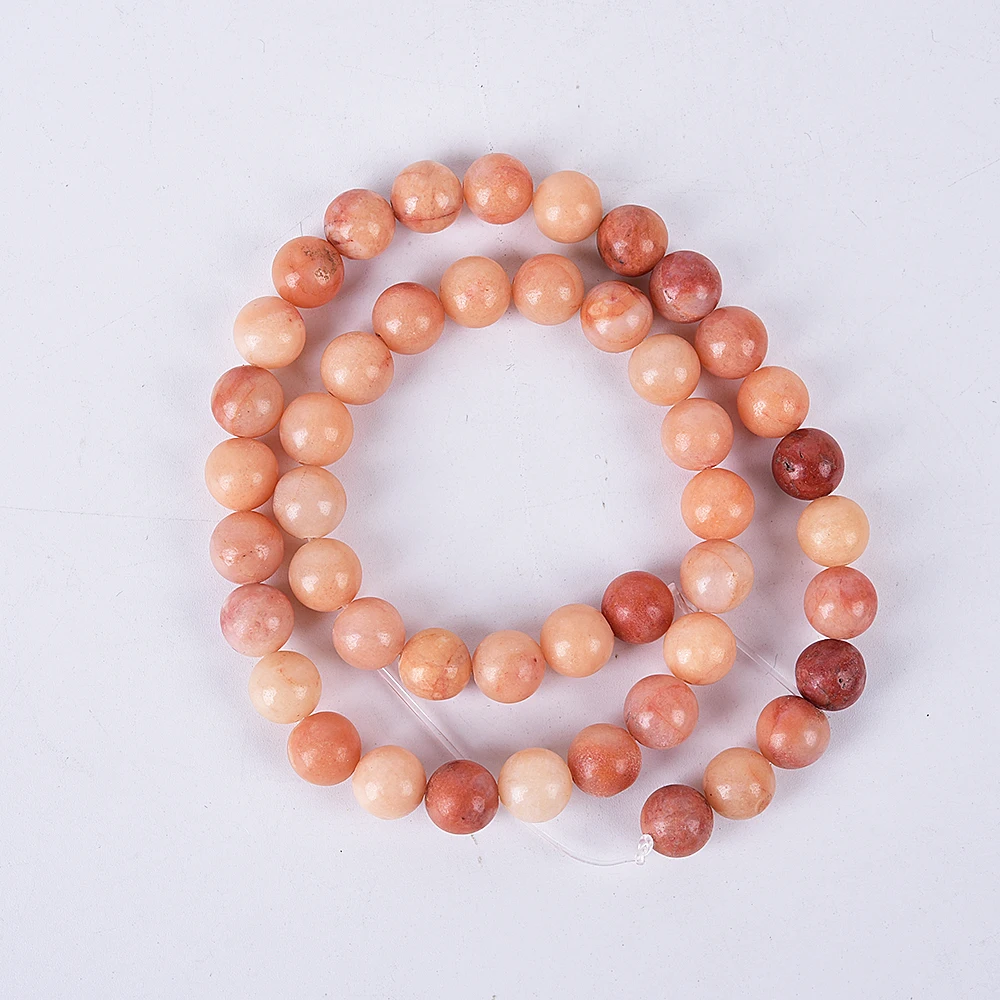 Бусины из натурального камня Asingeloo с розовым опалом круглые бусины для