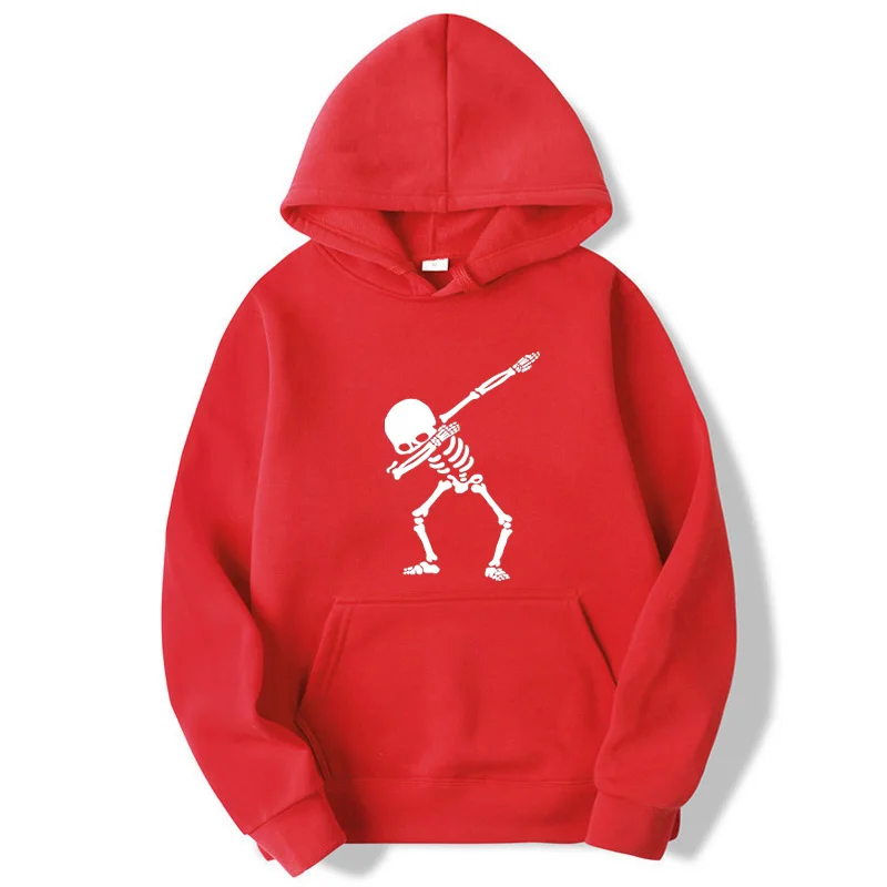 

Fashion Brand Men's Hoodies Funny Skull Man Printing Blended Cotton Spring Autumn Male Casual hip hop Hoodies Hoodie Men