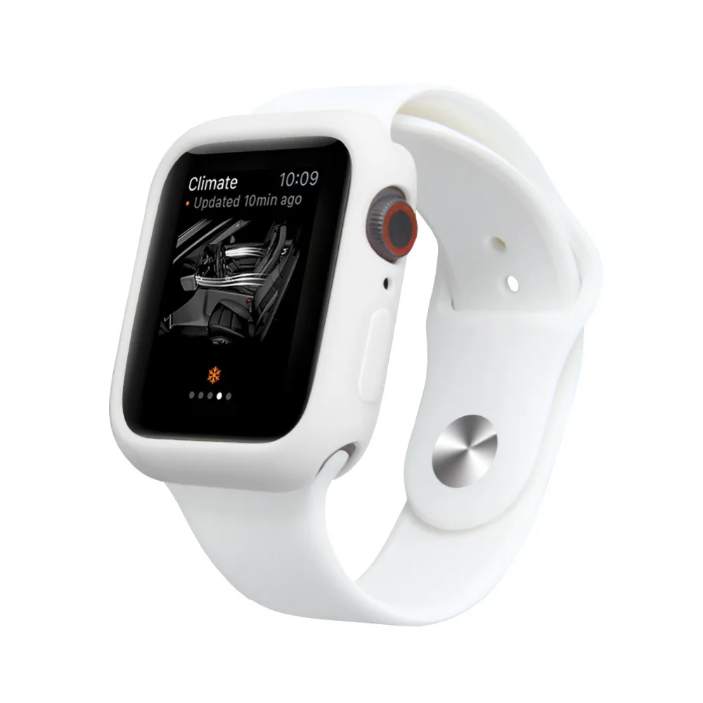 Чехол конфетного цвета для iWatch серии 4 44/40 мм силиконовый термополиуретановый чехол бампер осеннее сопротивление для Apple Watch 3 2 1 42 мм 38 мм протектор