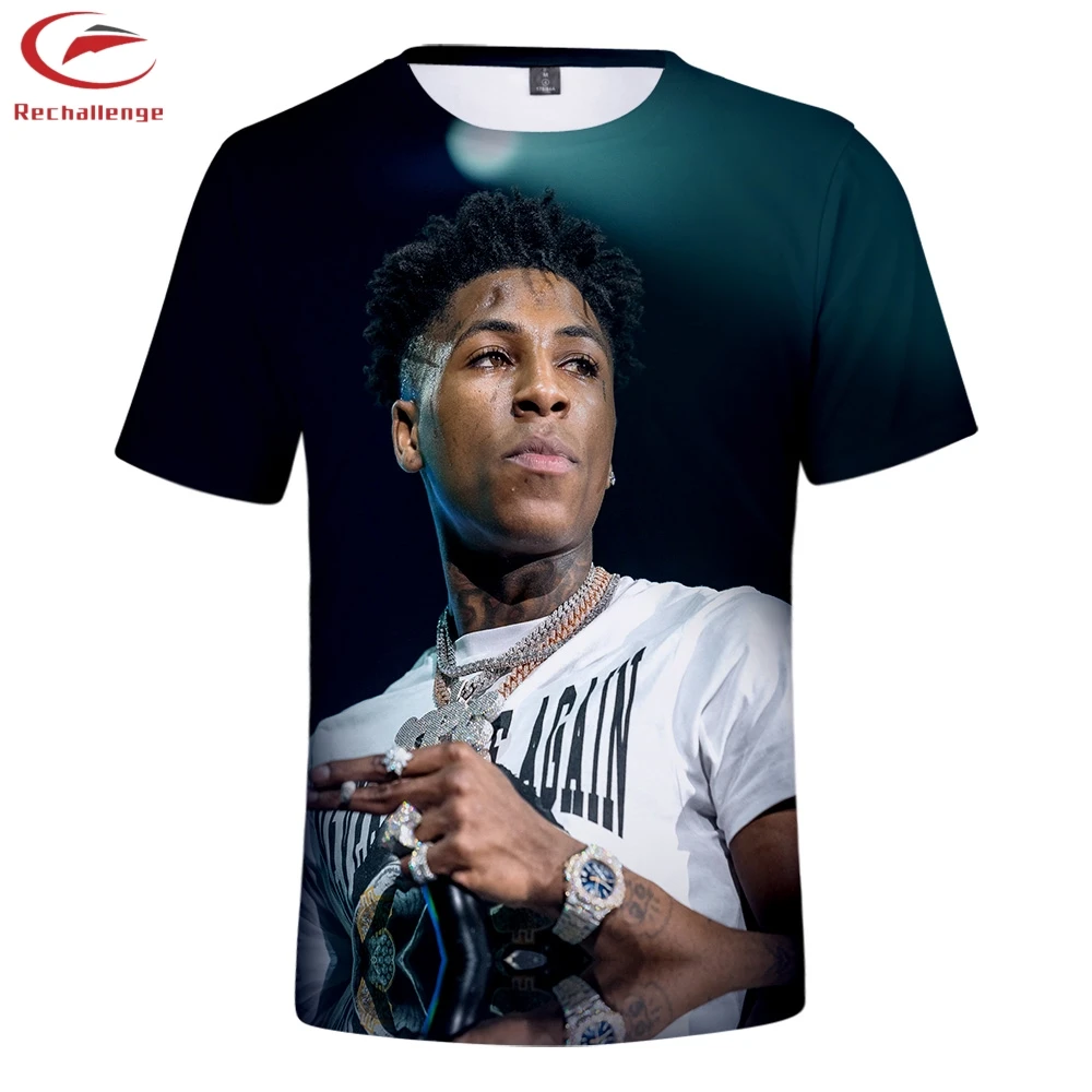 Мужская футболка в стиле хип хоп Blueface с 3D принтом лето 2019|Мужские футболки| |