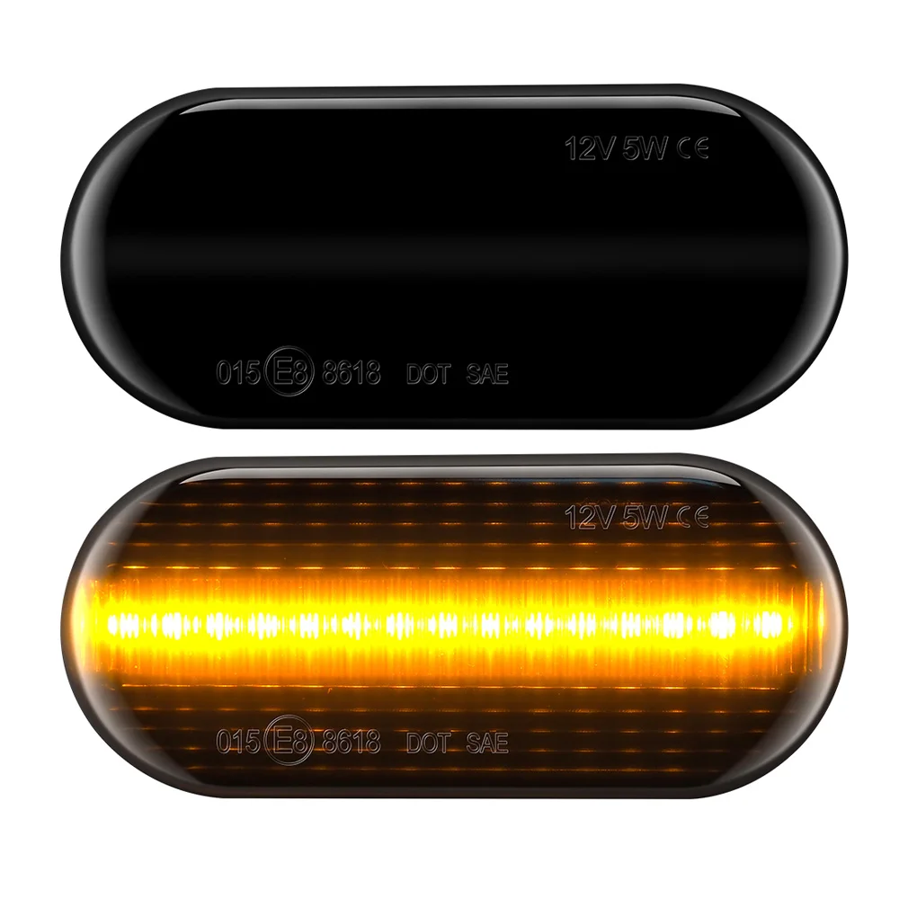 2 шт. течет желтый боковой габаритный фонарь поворота светильник светодиодный