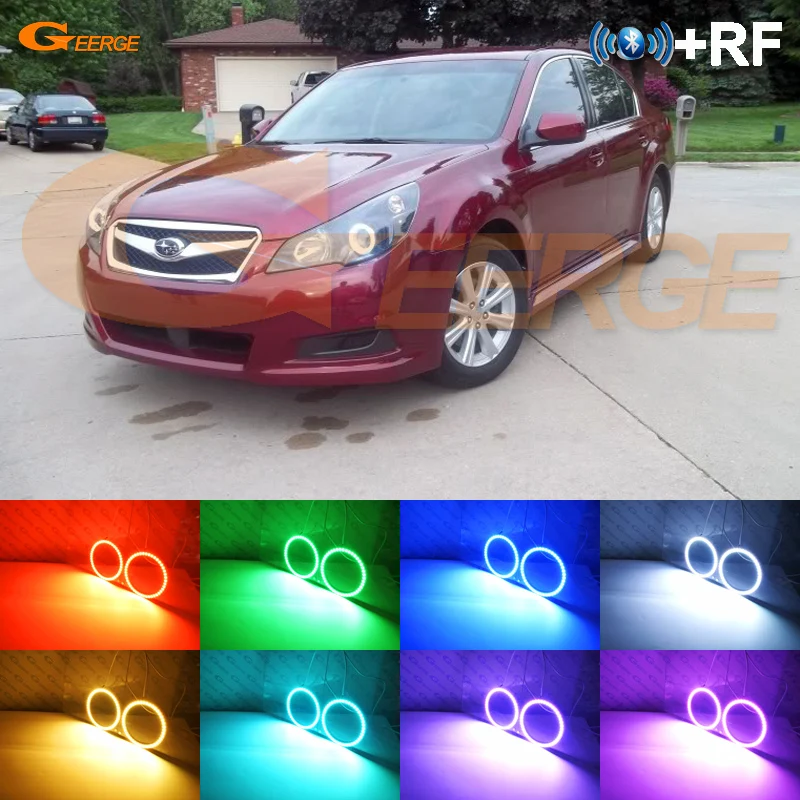 

For Subaru Legacy B4 Liberty V 2010 2011 2012 RF Remote BT App Multi-Color Ultra bright RGB LED Angel Eyes kit halo rings