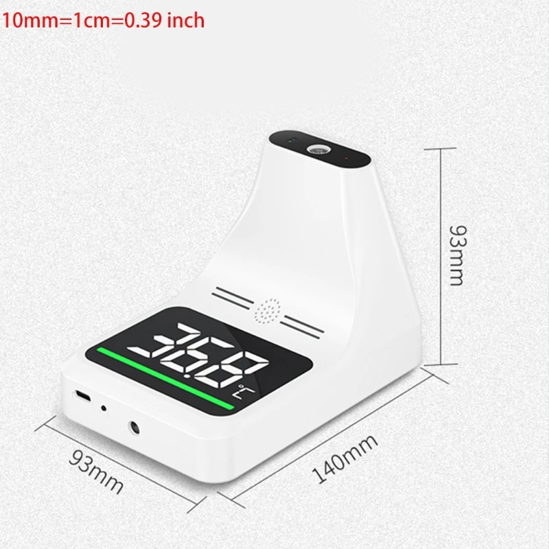 

Wall Mount Thermometer Non Contact Infrared Forehead Digital Thermometer with Fever Alarm Accurate Instant Reading LCD