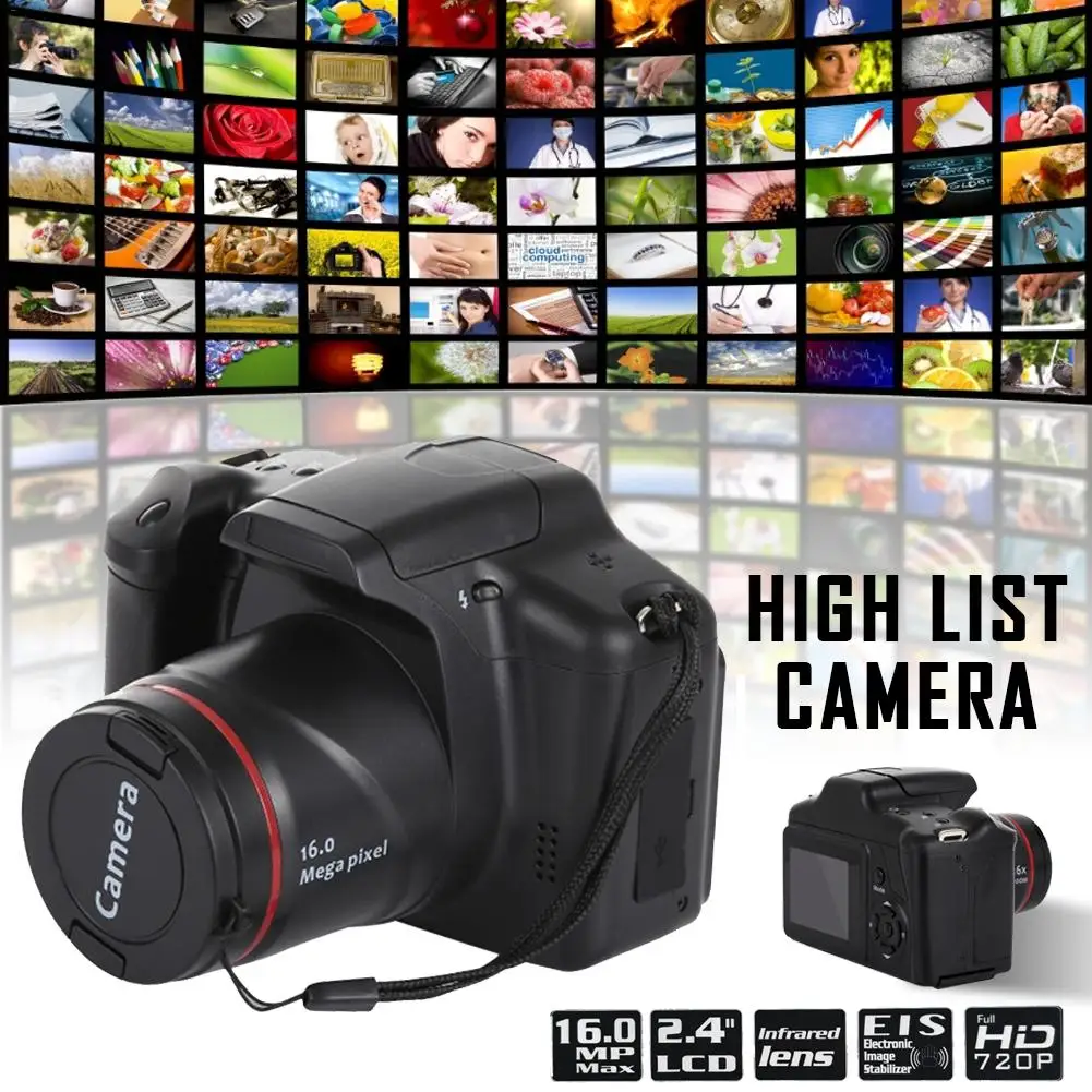 Экономичная Цифровая видеокамера Full HD 1080P видеокамера 16X зум AV интерфейс 16 мегапиксельный сенсор CMOS профессиональный