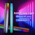 Светодиодный RGB-светильник с управлением звуком, 40 светодиосветодиодный