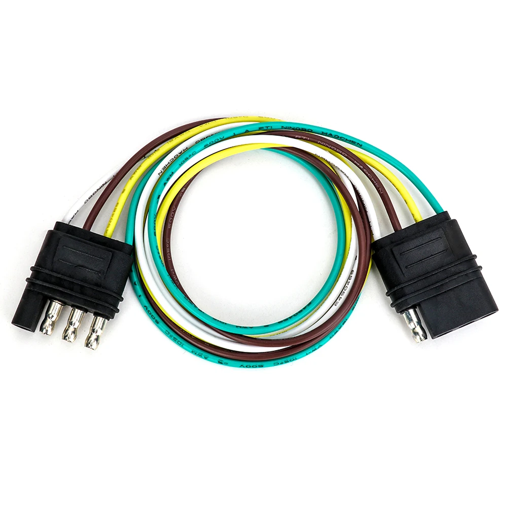 6 24V 4 pin Плоский крепеж для прицепа автомобиля конвертировать Штепсель кабель
