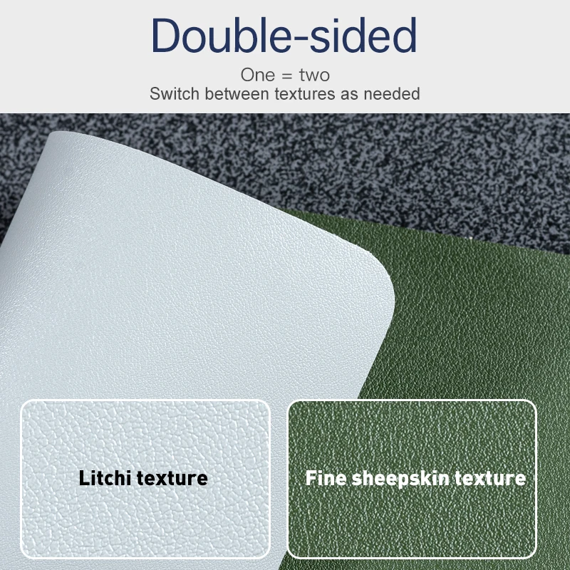 Двусторонний Коврик для мыши из кожи водонепроницаемый маленький игровой коврик