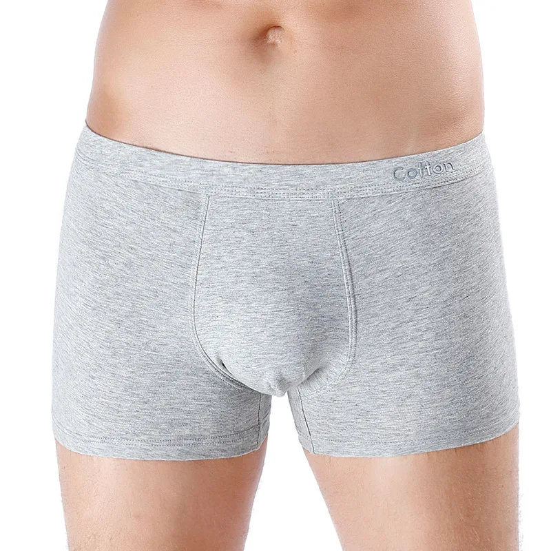 AAA хлопковые мужские трусы боксеры мужские хлопковые Para Hombre u-образные боксеры со средней талией однотонное нижнее белье для мужчин s Calsones Homme Bielizna