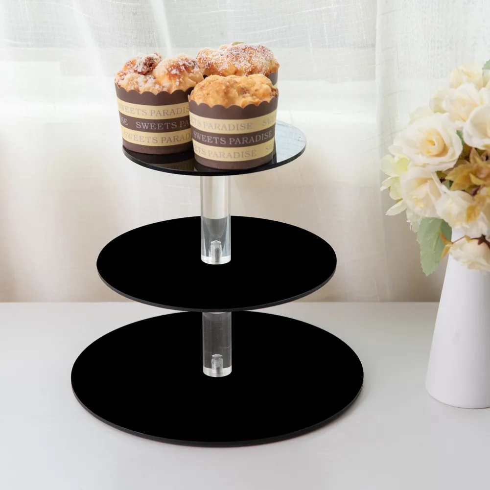

Acrylic Cake Display Stand Cupcake Tower Rack Cake Stands Dessert Tray For Wedding Birthday Cake Decorating Tools Bakeware