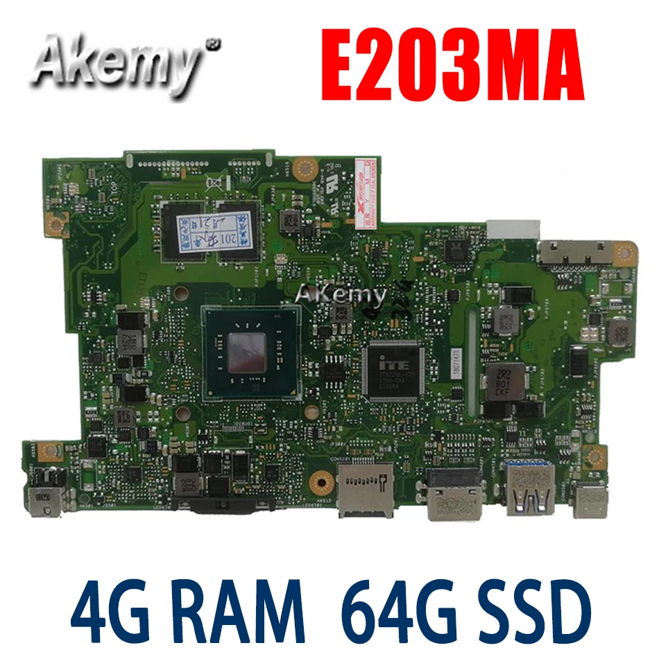 

with 4G RAM + 64G SSD CPU Laptop Motherboard For ASUS E203M E203MA Notebook mainboard test OK