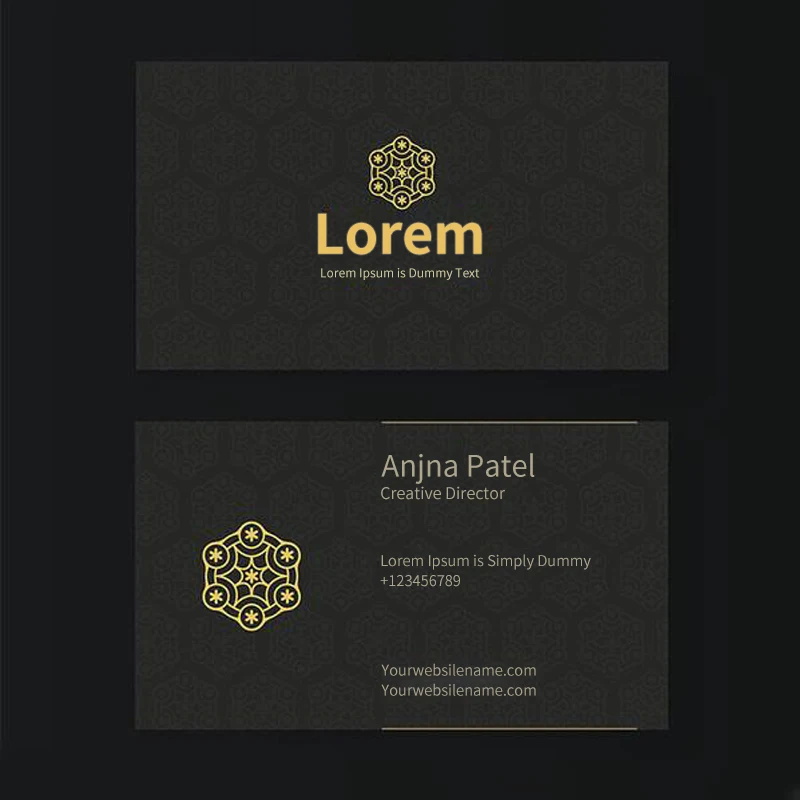 Роскошные золотые Фольга Бизнес карты спасибо бумага для поздравительных