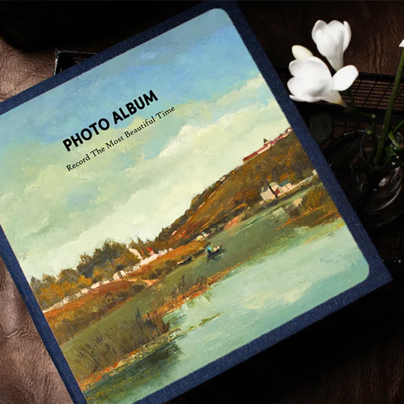

16-inch 20 Pages Self Adhesive Photo Album DIY Scrapbook Rustic memory book anniversary gift Album for Wedding Memory Album