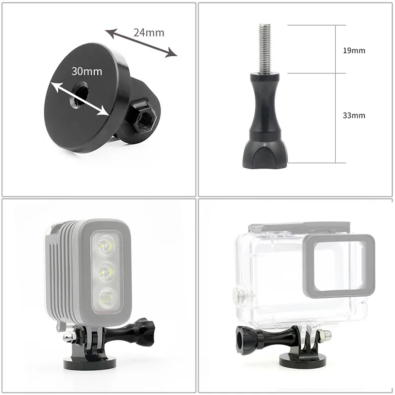 Для GoPro Крепление с магнитом мини монопод штатив держатель для Hero 3 4 Sj5000 Xiaoyi чехол
