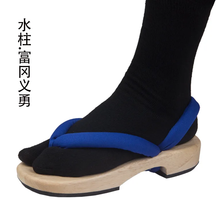

Anime Demon Slayer Cosplay Shoes Kimetsu No Yaiba Kamado Tanjirou Clogs Sandals Kamado Nezuko Geta Agatsuma Zenitsu Flip Flops