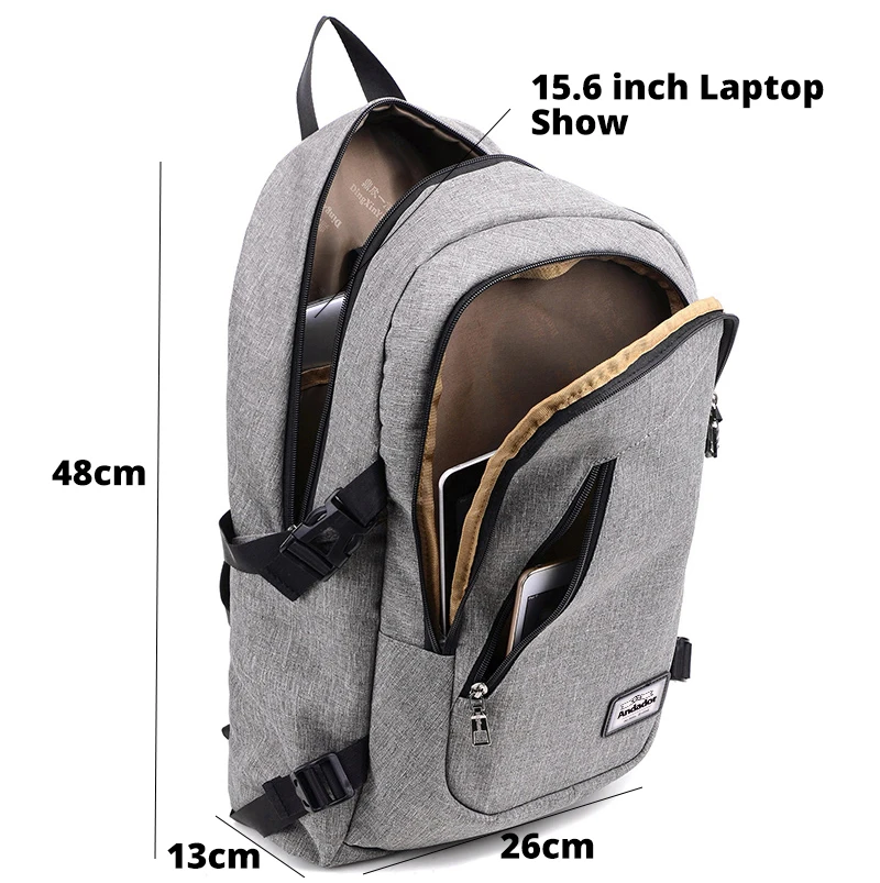 Рюкзак мужской, для ноутбука, с выходом usb для зарядки от AliExpress WW
