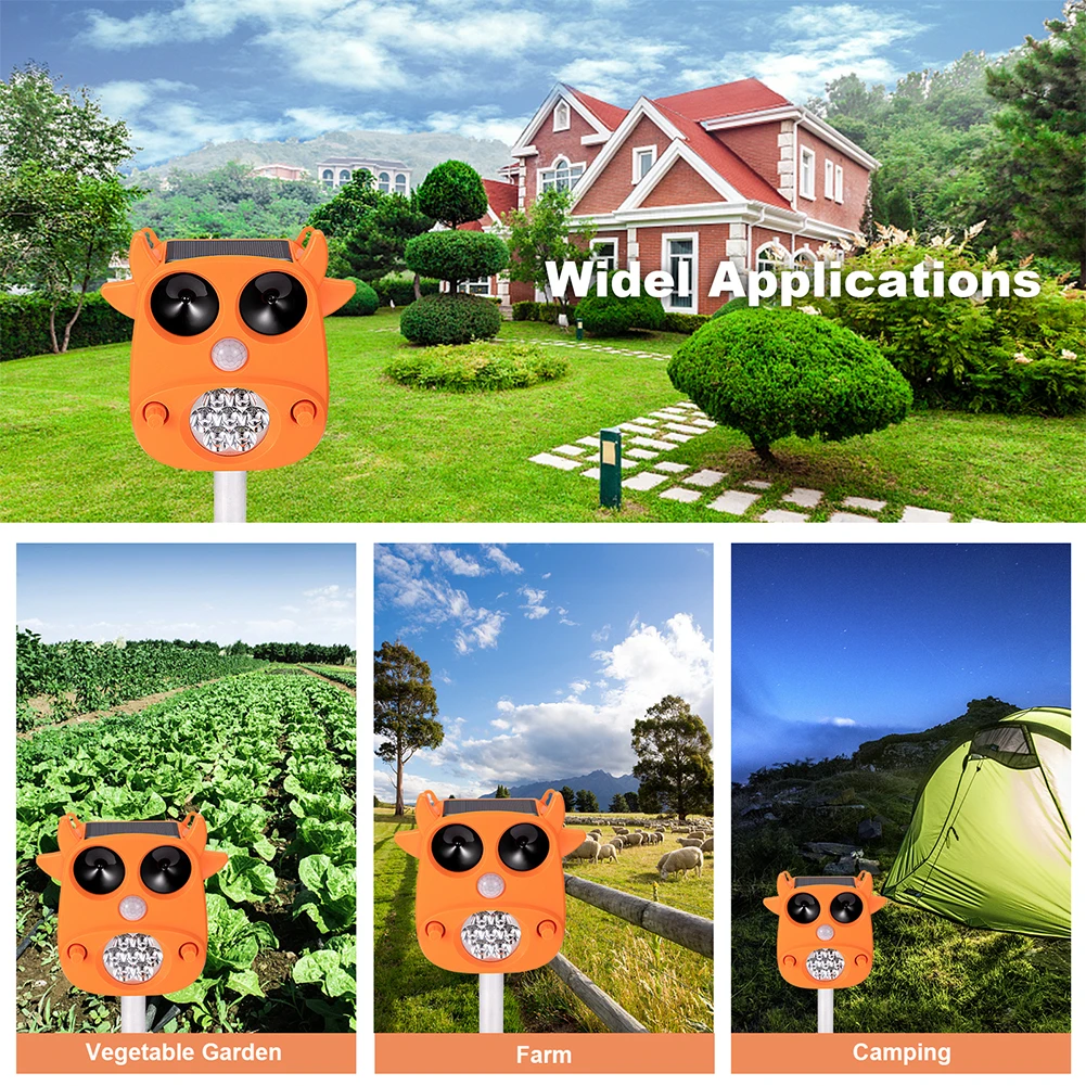 Отпугиватель животных ультразвуковой отпугиватель крыс на солнечных батареях