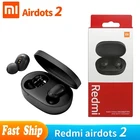 Оригинальные беспроводные наушники Xiaomi Redmi Airdots 2 TWS, игровая гарнитура с Bluetooth управлением и микрофоном, популярные наушники Xiaomi Airdots 2