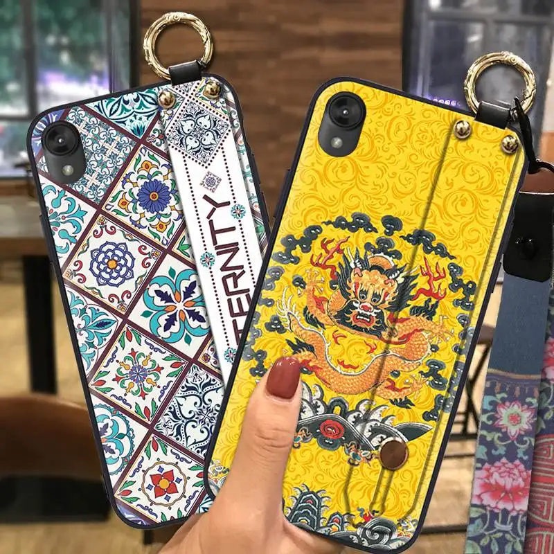 Чехол для телефона в китайском стиле MOTO E6 силиконовый ударопрочный