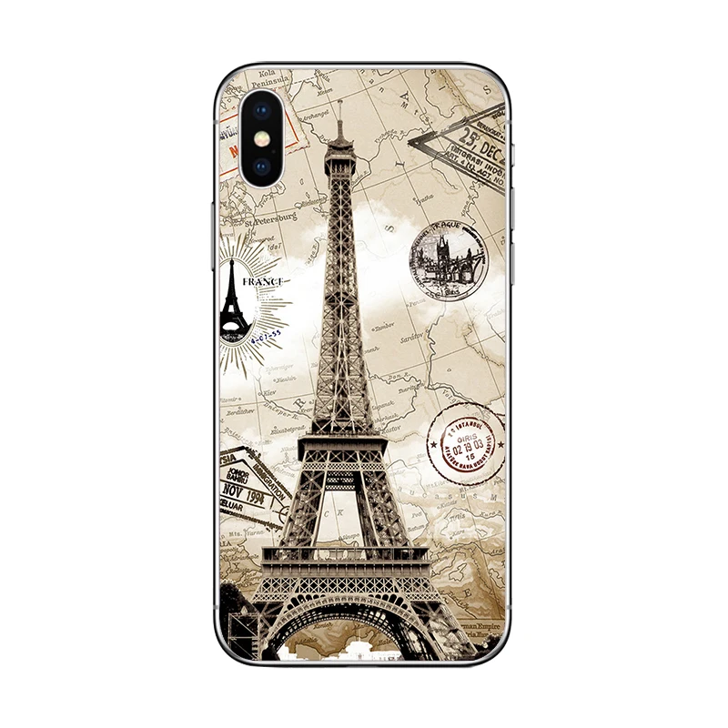Чехол для телефона cicibers Love Paris с Эйфелевой башней мягкий силиконовый чехол из ТПУ