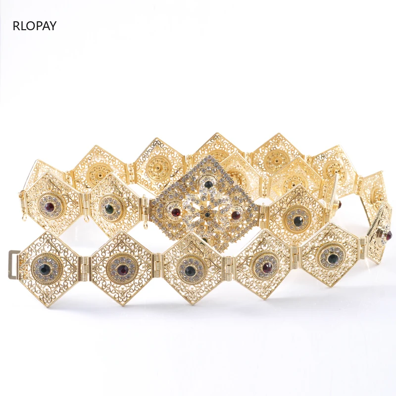 Марокканская мода Золотая цепочка ремни для женщин арабские Роскошные Свадебные