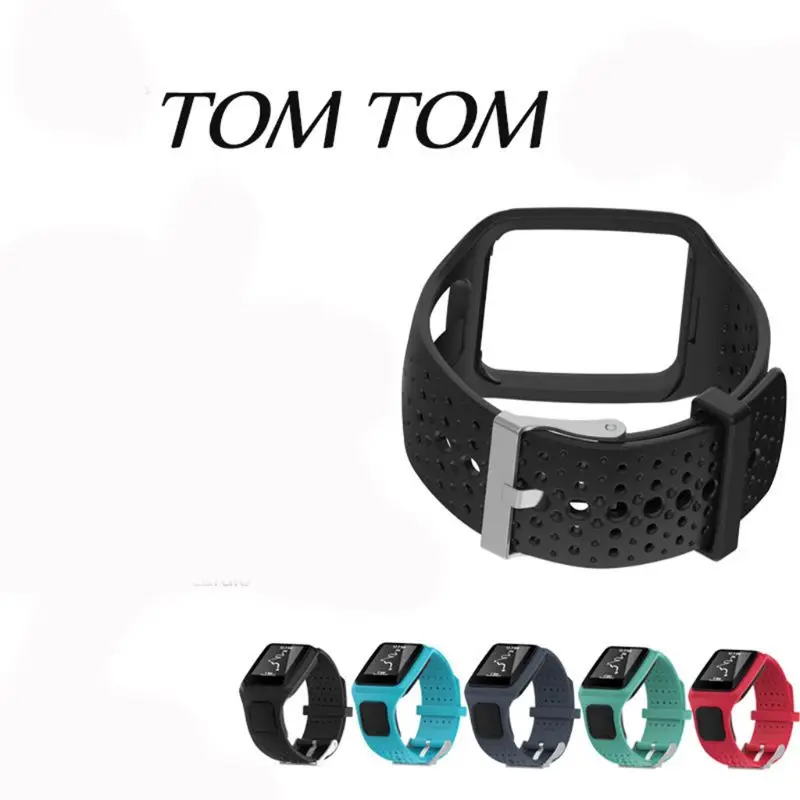 Ремешок для TomTom 1 Multi-Sport GPS HRM CSS AM кардио бегун часы силиконовый мягкий ремешок