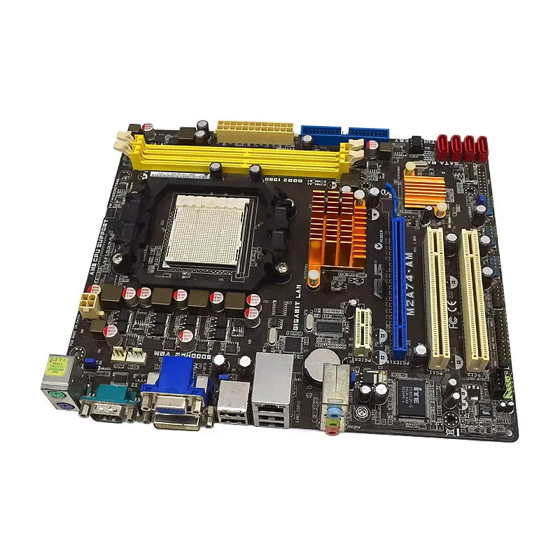 Материнская плата ASUS M2A74-AM Socket AM2 DDR2 ram 8GB AMD 740G материнская SATA 3 ГБ/сек. PCI-E 2 0 для Athlon