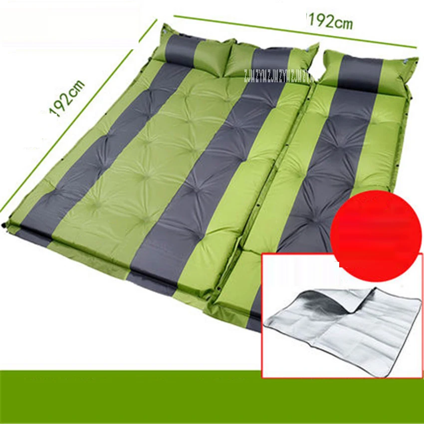 Автоматический надувной матрас для 3 человек открытый коврик кемпинга