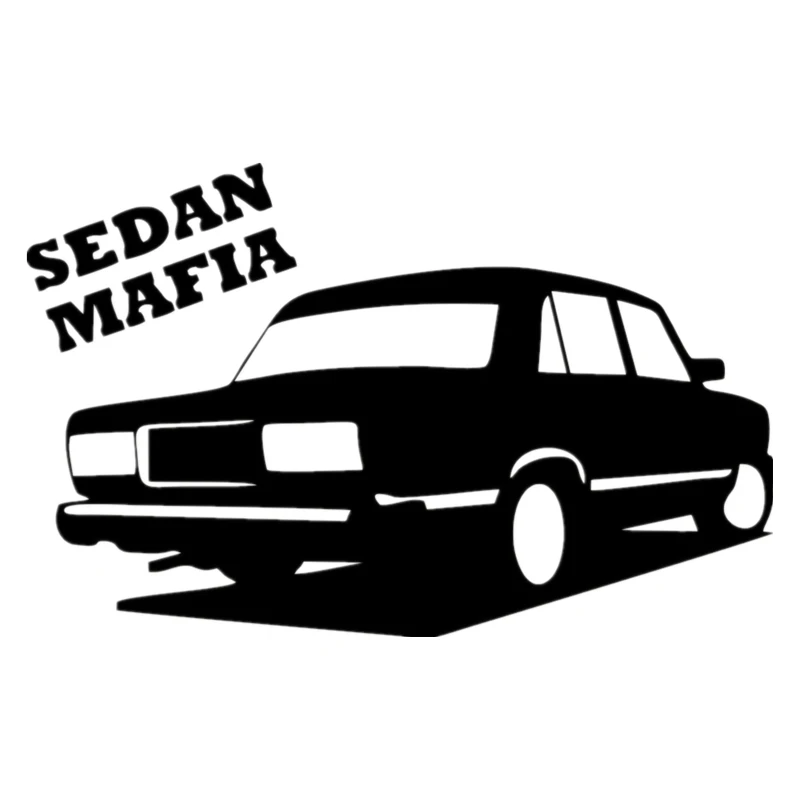 

Creative Decals Sedan Mafia for Vaz Lada 2107 Car Sticker Auto Vinyl Decal Waterproof Sunscreen Accessories,20cm*12cm