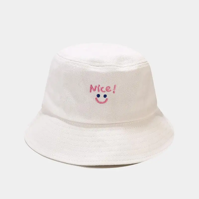

LDSLYJR letter embroidery cotton Bucket Hat Fisherman Hat outdoor travel hat Sun Cap Hats for Men and Women 128