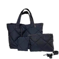 3 pcs waterproof women handbag high quality soft winter bag female shoulder bag designer ladies oxford tote purse bolsa feminina