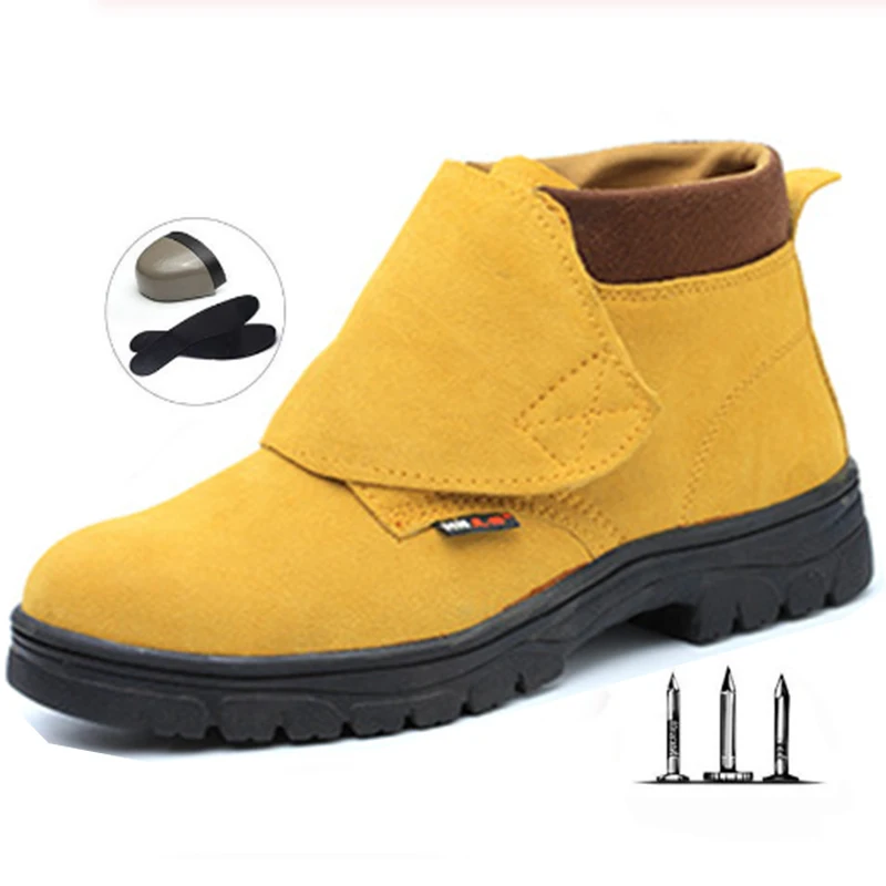 Обувь для страхования труда Мужская Рабочая обувь с защитой от ударов и дышащая