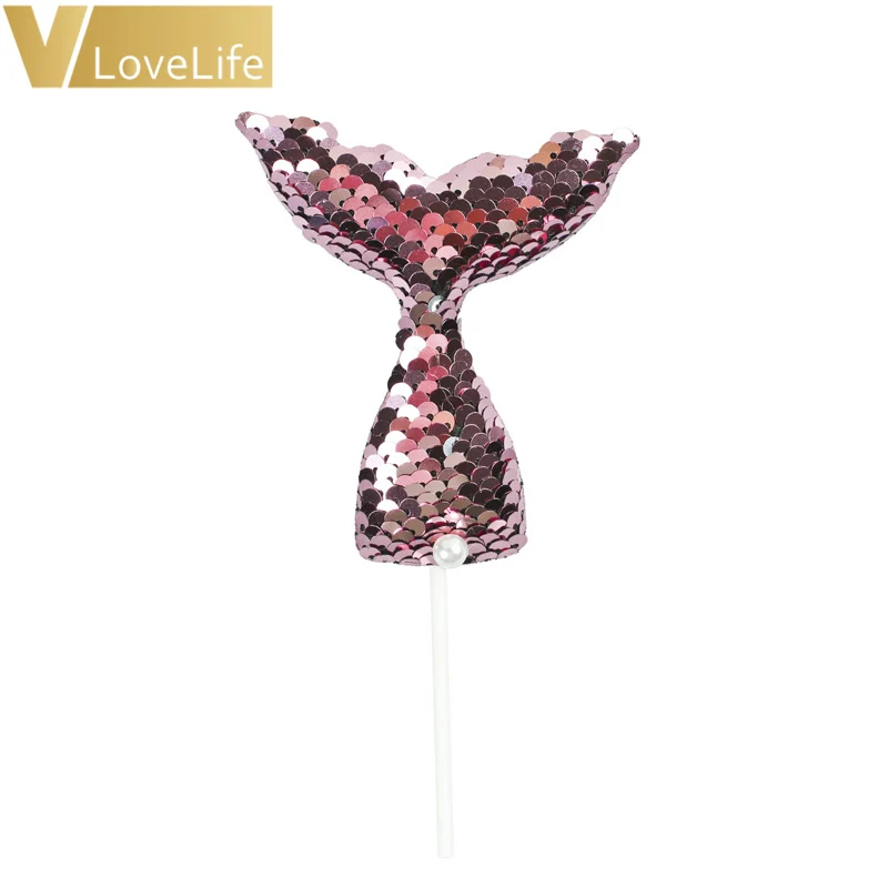 Украшения для торта на день рождения милые товары вечеринки тема русалки декор