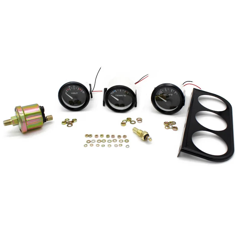52 мм 3 в 1 датчик температуры воды + Вольтметр манометр масла тройной