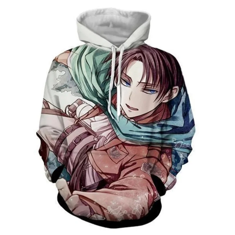 Anime Attack On Titan Cosplay Costume 3D Printed Pullover Streetwear ...