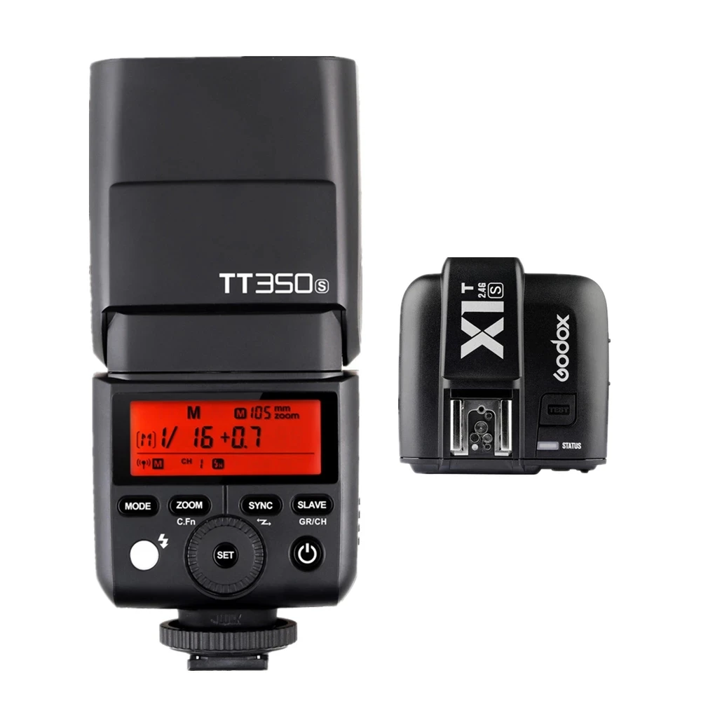 Беспроводная мини-вспышка Godox TT350S TT350 2 4 ГГц TTL 1/8000s hss + X1TS триггер для Sony A77II A7RII A7R