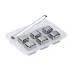 Каменные кубики льда, кубики из нержавеющей стали, многоразовые охлаждающие камни, замороженные для виски, вина, напитков, сока