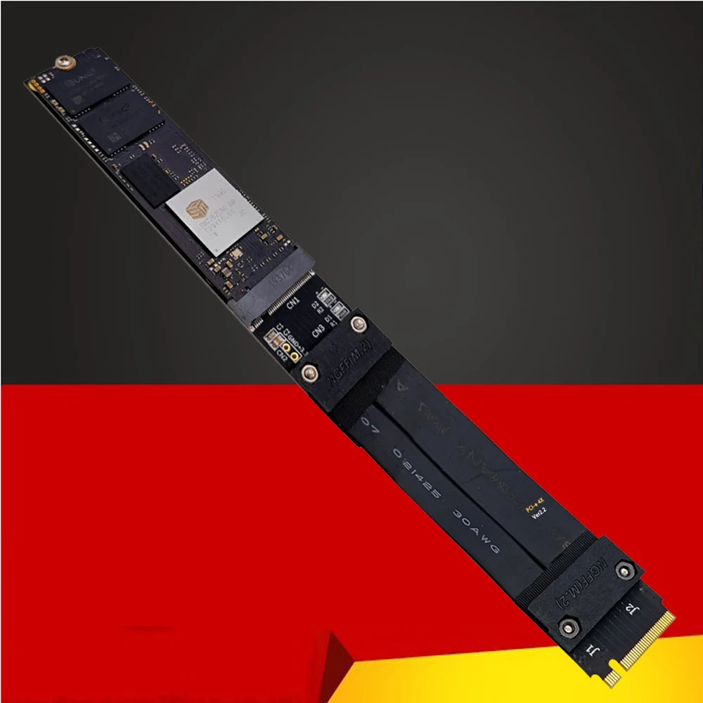 

Кабель для подъемника M.2 NVMe SSD Удлинительный кабель твердотельный накопитель карта подъемника NGFF M.2 до Φ M2 удлинитель PCIe 3,0 X4 полный скоростн...