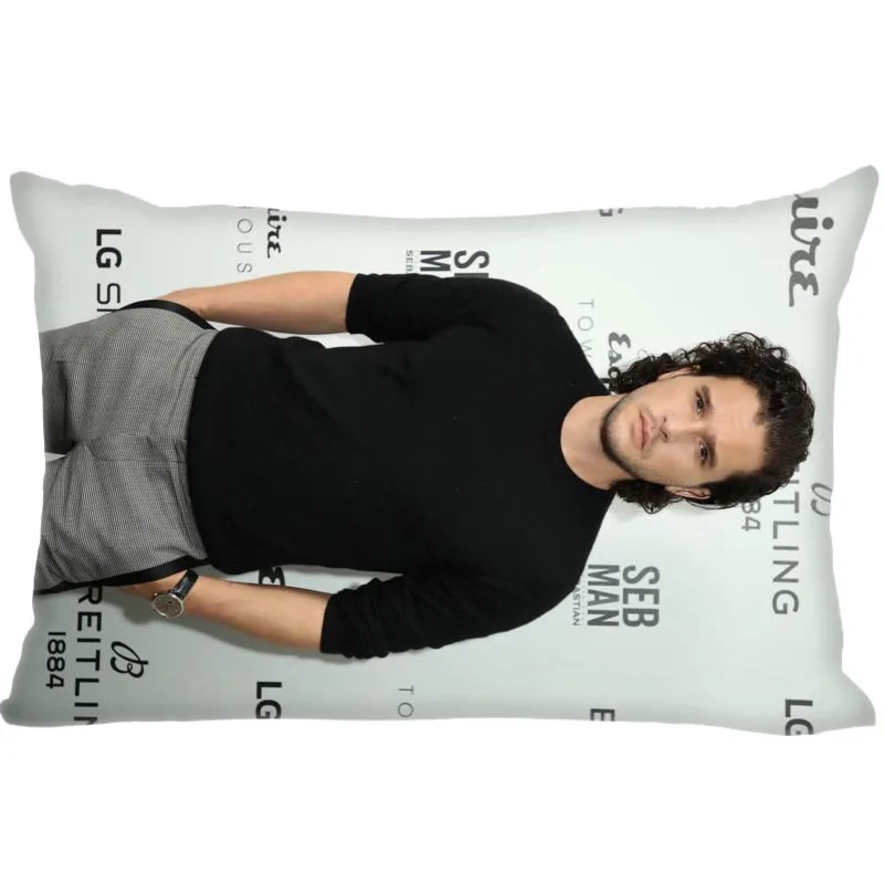

Custom Kit Harington Rectangle Pillowcase zipper dakimakura Classic Pillow Case size 35*45cm DIY Gift