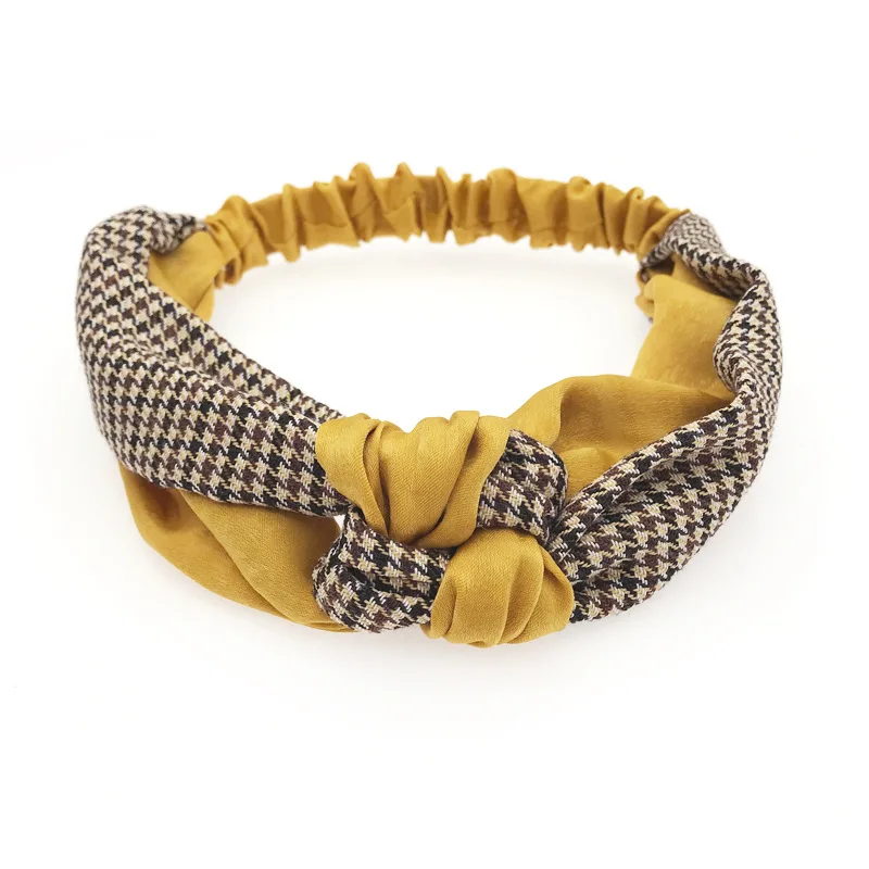 

Women Fashion Elegant Cross Knot Print Striped Headbands Girls Sweet Elastic Hairbands Soft Hair Holder Turban Fashion Hair Acce