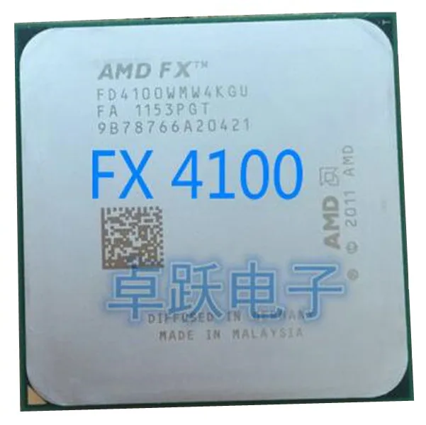 AMD FX 4100 AM3 + 3 6 ГГц 8 Мб Процессор процессор серийный scrattered штук Бесплатная