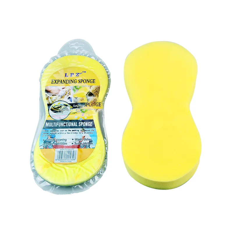 Мульти губка для мытья автомобиля Вафельная Ткань вакуумно сжатого Большой