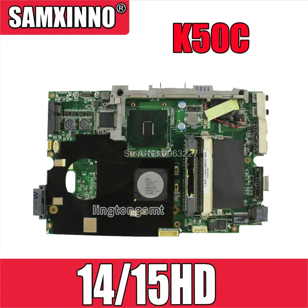 K50C материнская плата 14/15hd REV 2 1 USB2.0 For Asus K40C X5DC для ноутбука teste OK|Материнские платы|
