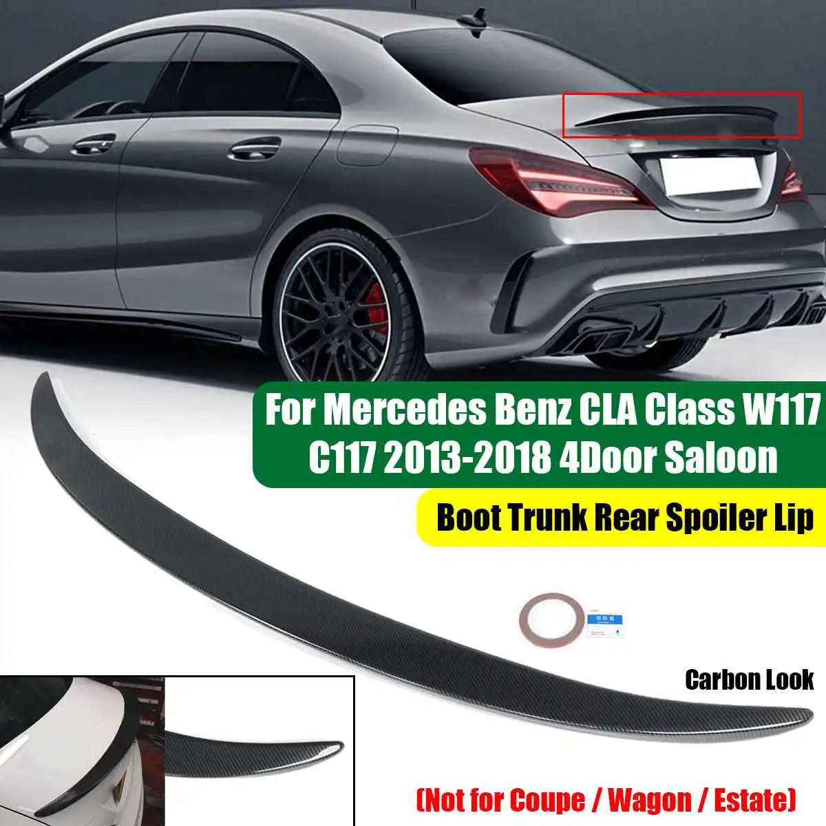 

Boot Trunk Rear Spoiler Lip For Mercedes For Benz W117 C117 CLA CLA45 AMG CLA180 CLA200 CLA220 CLA250 2013-2018 4Door Saloon