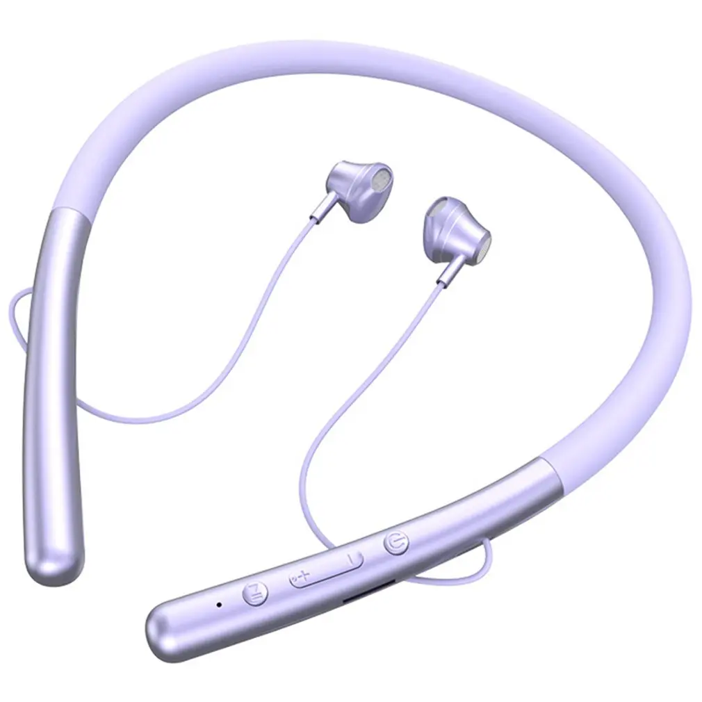 

Sports Bluetooth-compatible Headset 5.0 wireless Neck Earphones bass Hanging Neck Stereo Headphones Waterproof Earbud With Mic