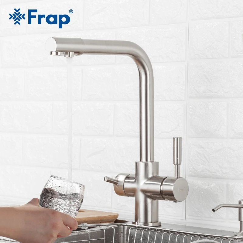 FRAP смеситель для кухни латунный Смеситель кухонной раковины с одним